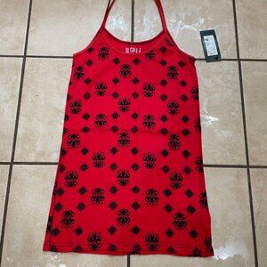 LL Cool J Red/Black Printed Cami Juniors L